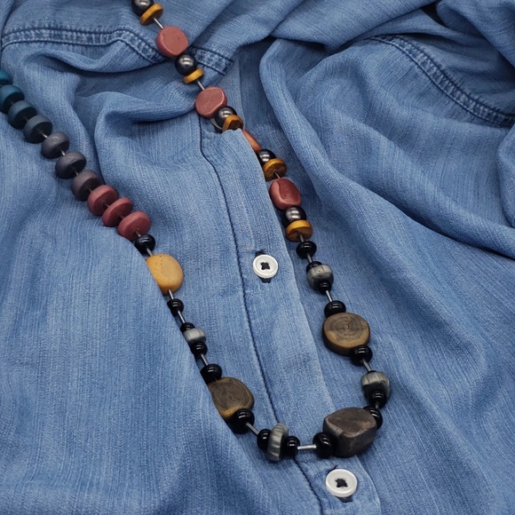 Handmade Polymer Bead Necklace - Picture 7 of 9